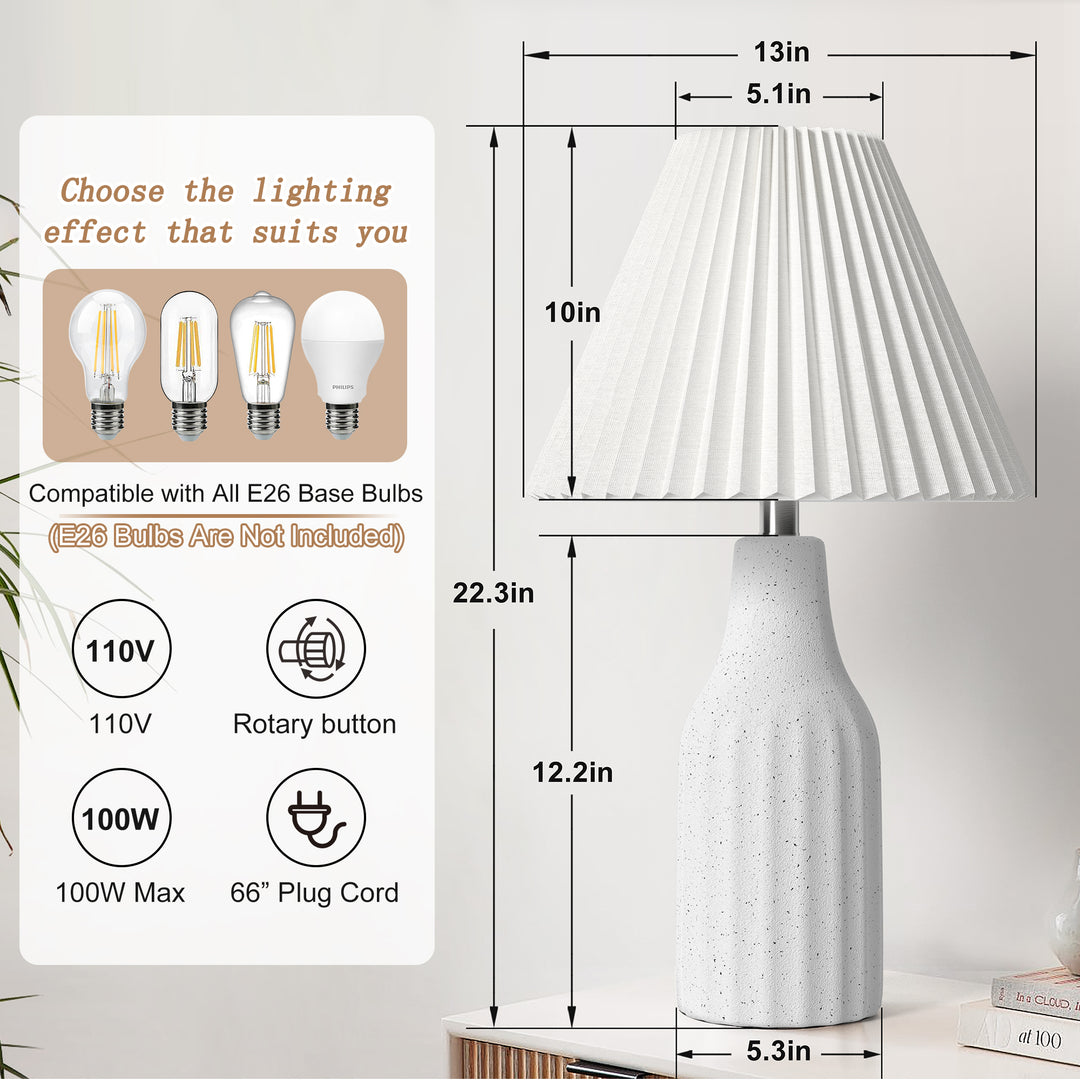 Glow Folded Lampshade Table Lamp #T270