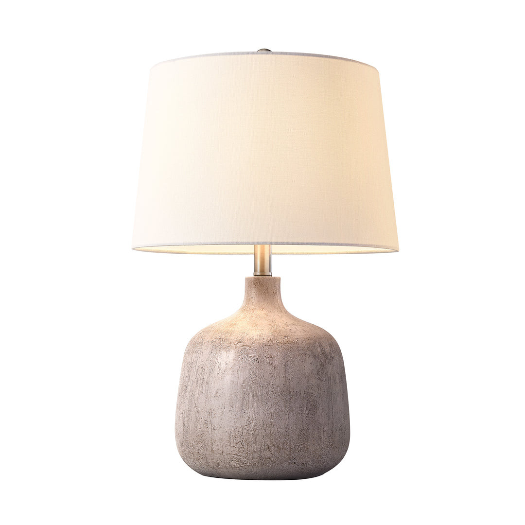 Shimmer 23.5" Farmhouse Resin Table Lamp With Usb And Type C Ports 3 Way Dimmable Rotary Switch Bedside Lamp For Bedroom And Living Room #T275