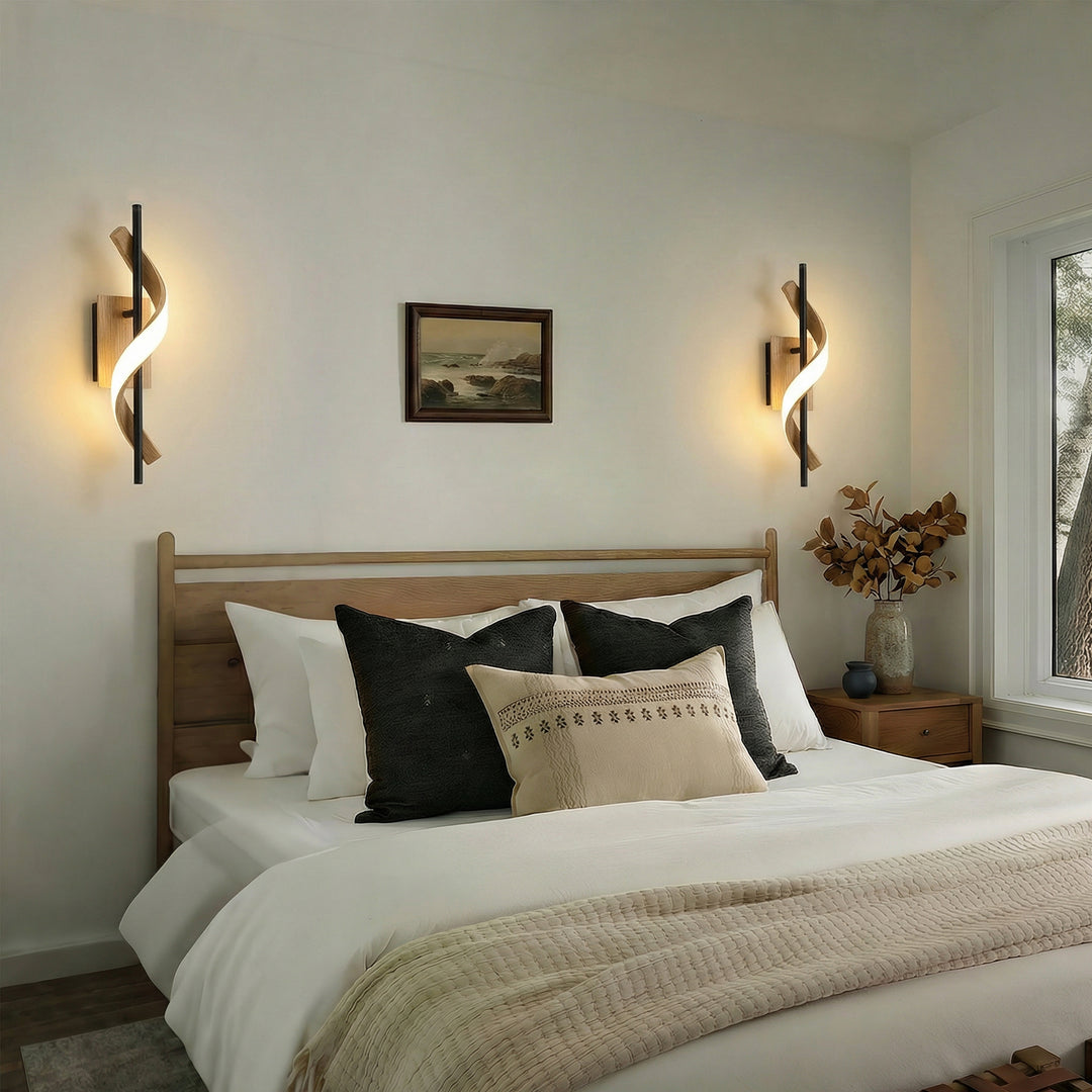 1 - Light 18"W Dimmable LED Brown Iron Vanity Light #MX21052