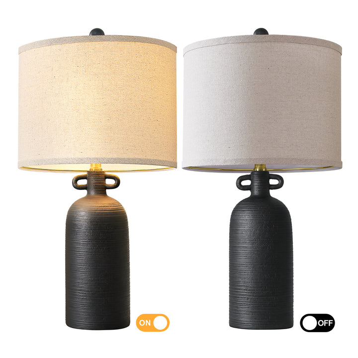 Illume 24'' White Ceramic Table Lamp (Set Of 2) #T192