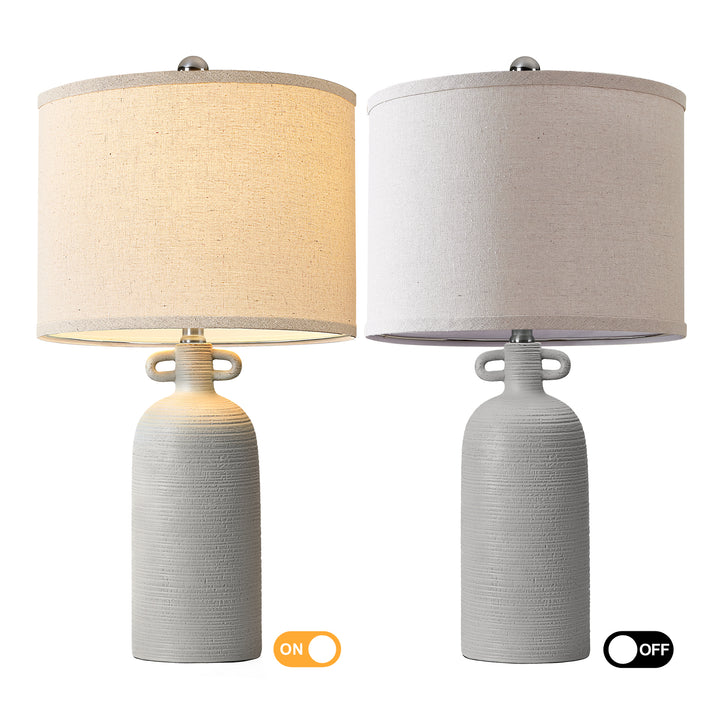 Illume 24'' White Ceramic Table Lamp (Set Of 2) #T192