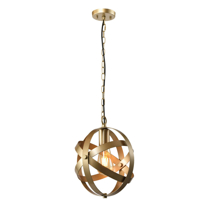 1 - Light Champagne Gold Pendant Light