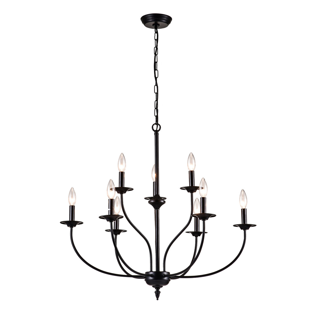 Maxax 9 - Light Dimmable Classic / Traditional Chandelier #MX19084