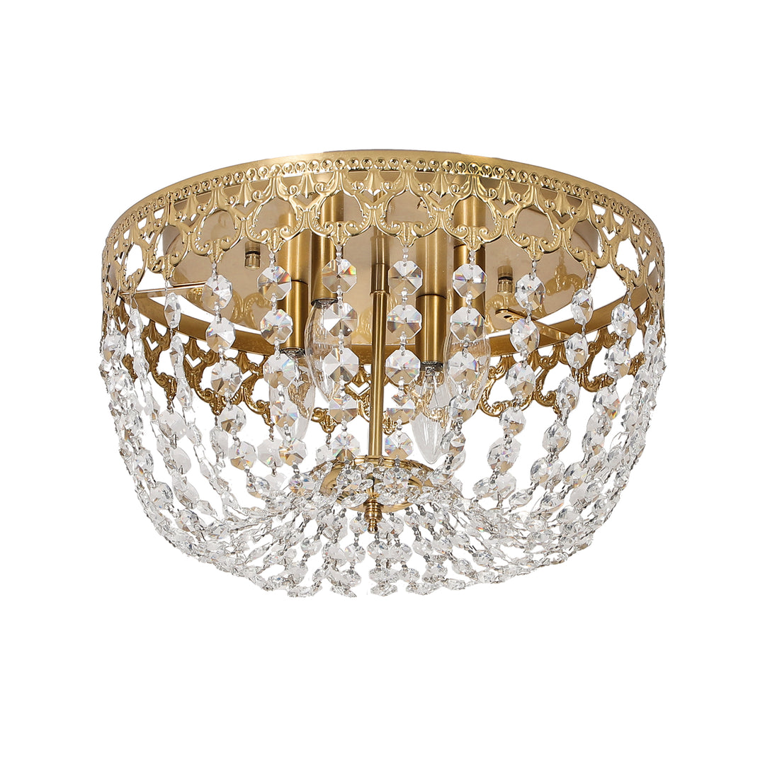 Maxax 4 - Light 15in Simple Bowl Flush Mount Ceiling Light #MX19132