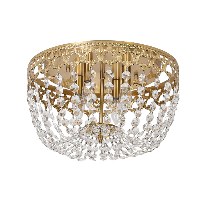 Maxax 4 - Light 15in Simple Bowl Flush Mount Ceiling Light #MX19132