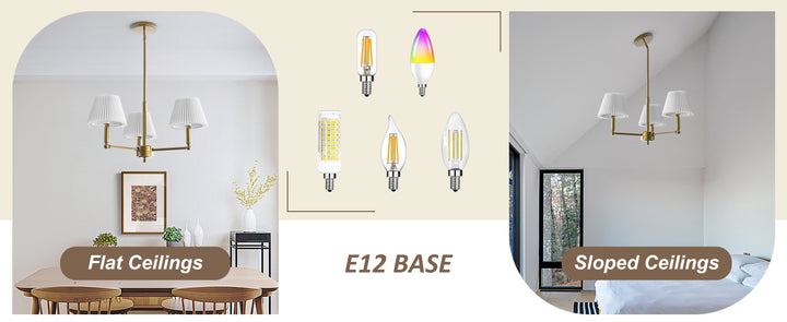 Twilight 3-Light White Linen Fabric Shade Mid-Century Modern Chandelier For Dining Room #P39007