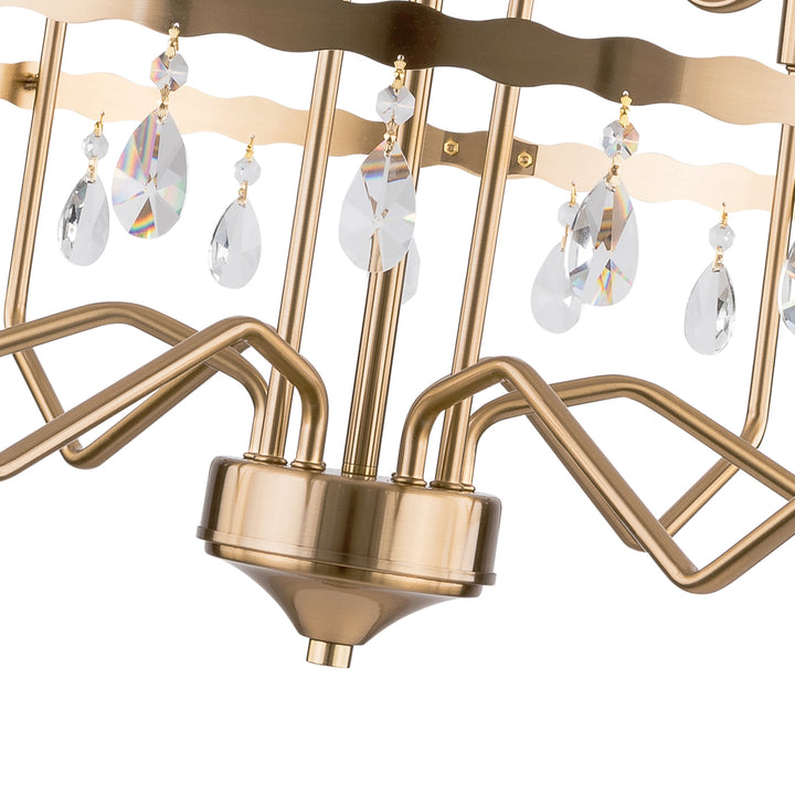 9 - Light Dimmable Tiered Chandelier #29002