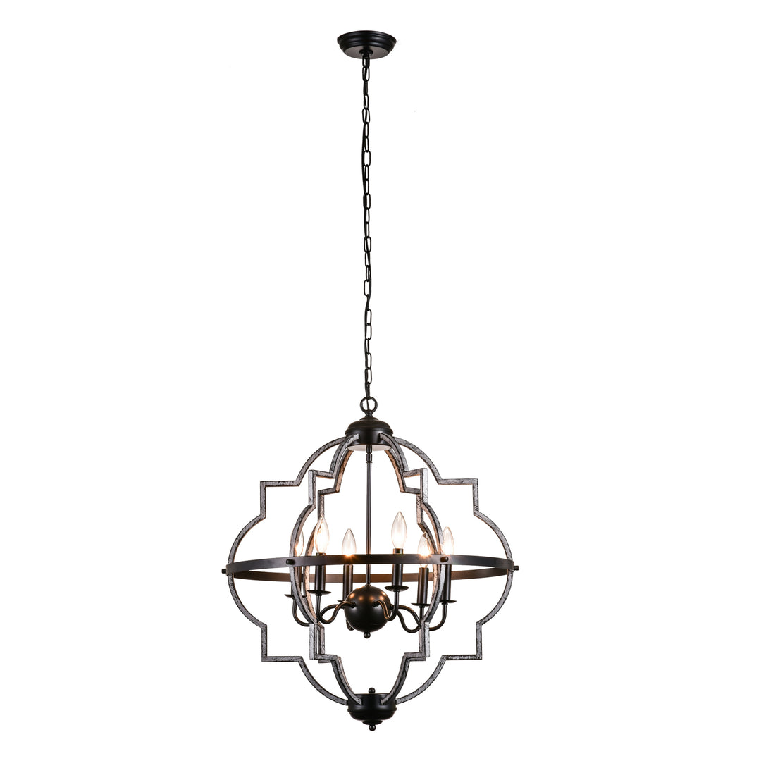 Maxax 6 - Light Candle Style Geometric Chandelier #MX19063