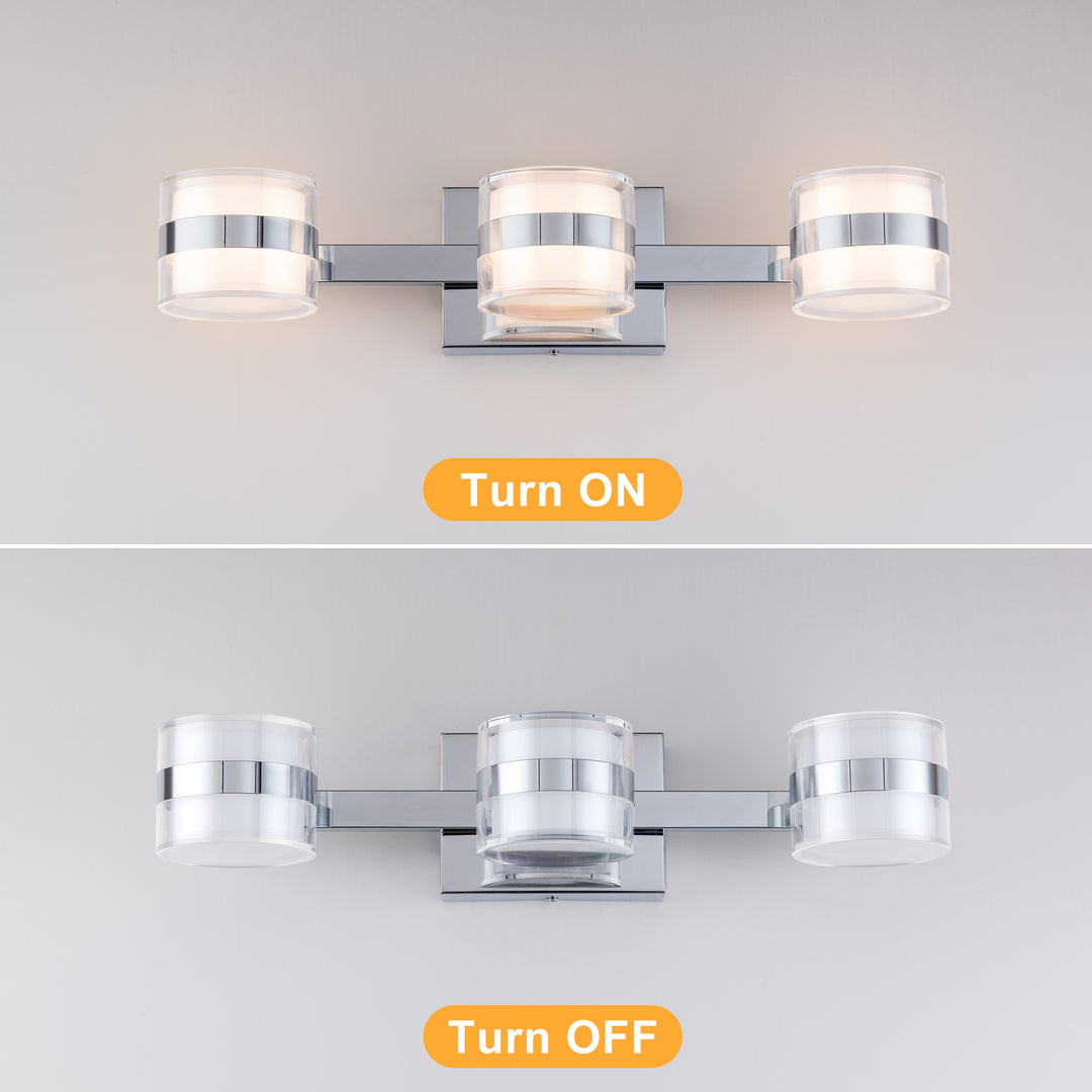 Lumin 3 - Light Dimmable LED Vanity Light #MX21046