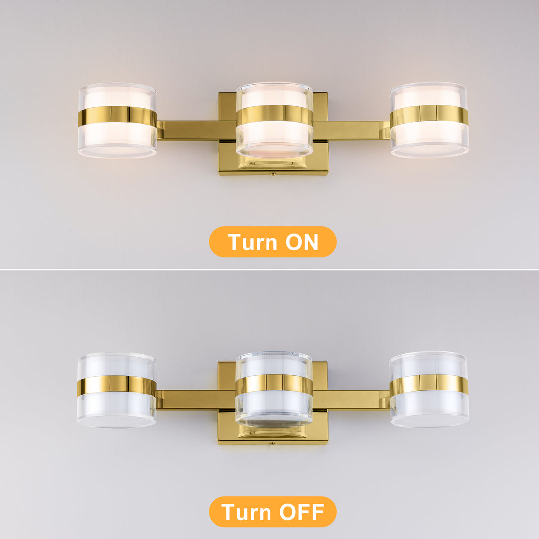Lumin 3 - Light Dimmable LED Vanity Light #MX21046