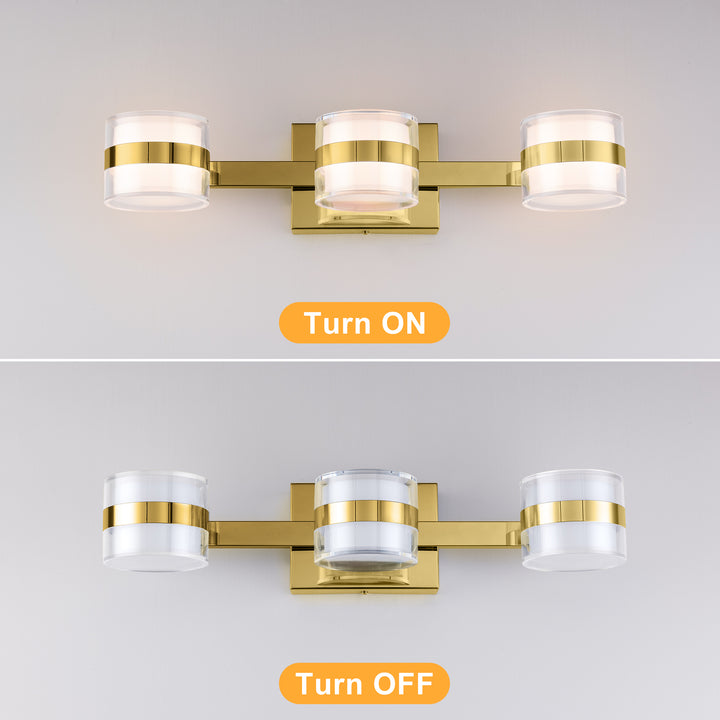 Lumin 3 - Light Dimmable LED Vanity Light #MX21046