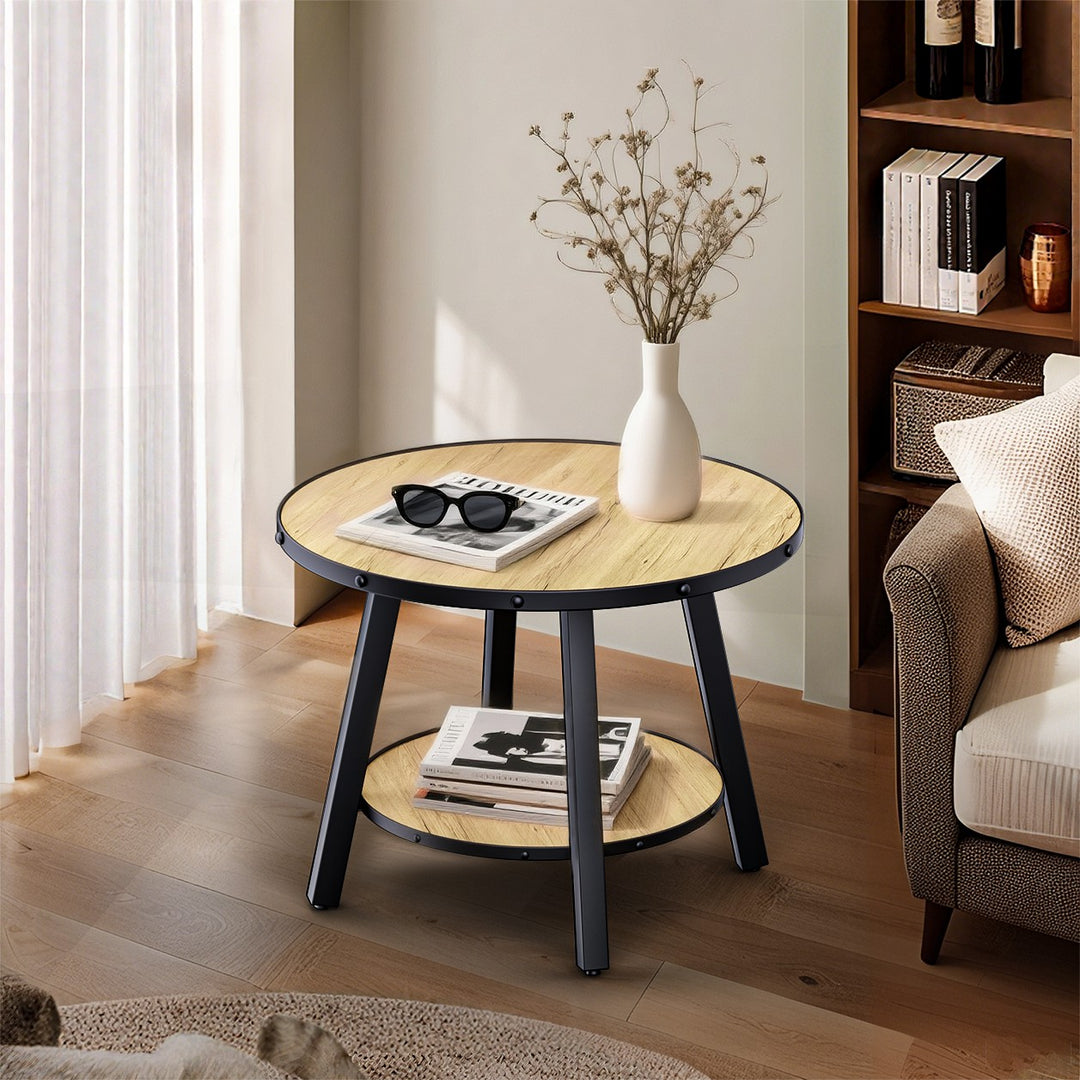 Timeless 23.62'' Vintage Round End Table #30004