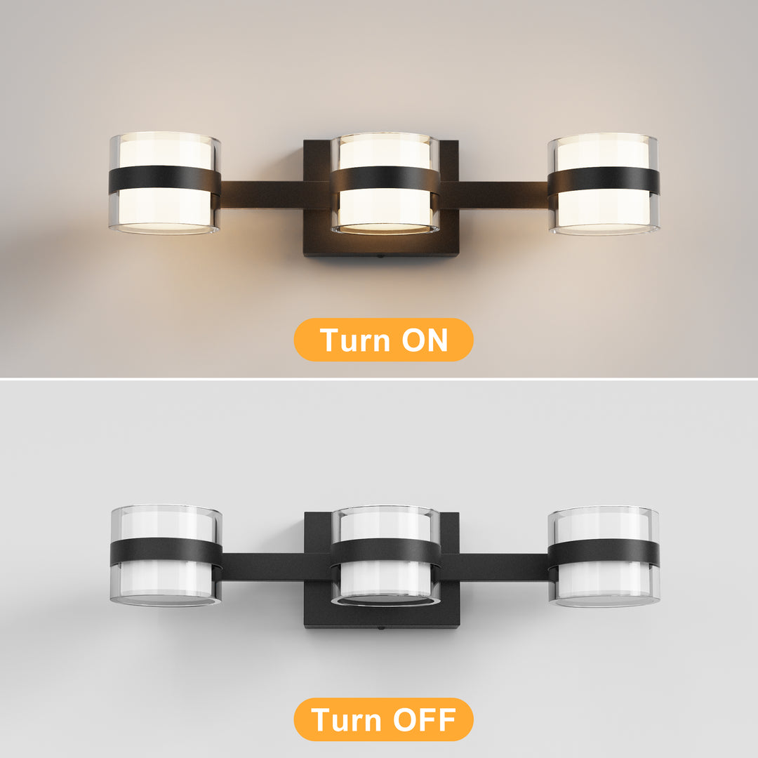 Lumin 3 - Light Dimmable LED Vanity Light #MX21046