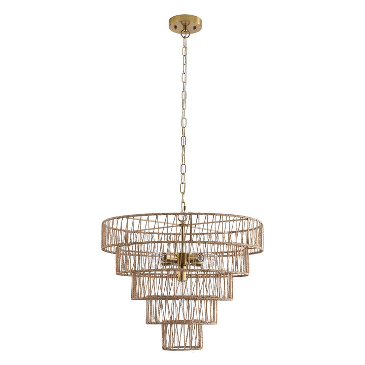 Maxax 5 - Light Dimmable Tiered Chandelier #28005
