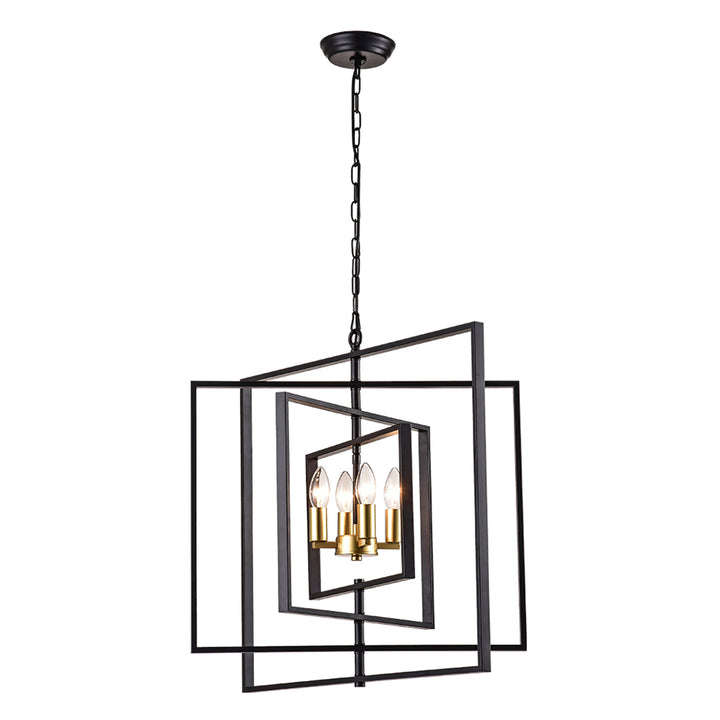 Maxax 4 - Light Lantern Square Chandelier #MX19079