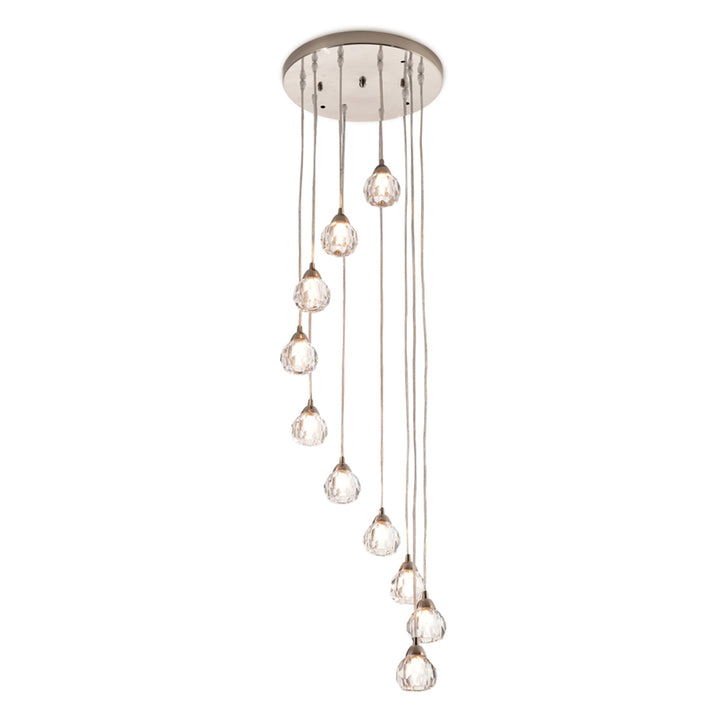 Maxax 10 - Light Stairway Spiral Chandelier for Foyer #MX19053