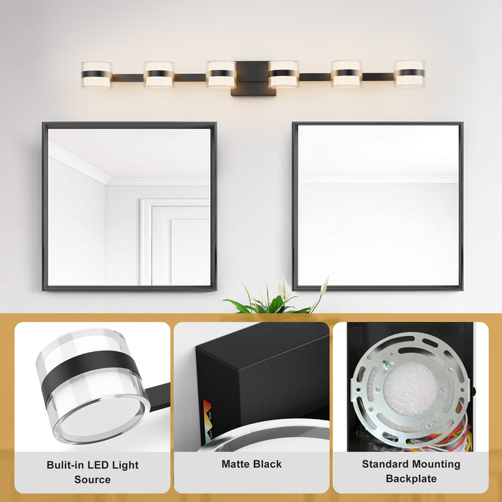 Lumin 3 - Light Dimmable LED Vanity Light #MX21046