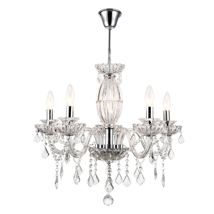 Petersburg 5-Light Classic/Traditional Crystal Chandelier