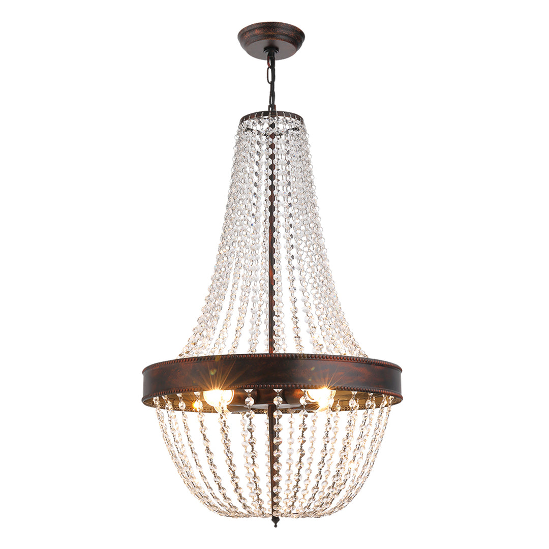 Maxax 4 - Light Shaded Empire Crystal Chandelier #MX155002-4-P