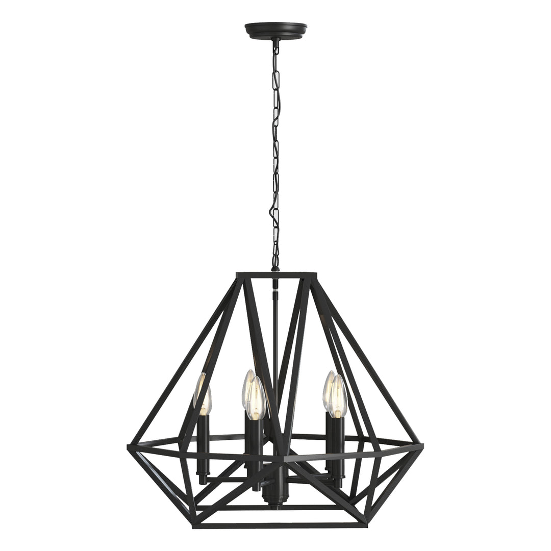 Maxax 5-Light Geometric Model Candle Chandelier #MX19006