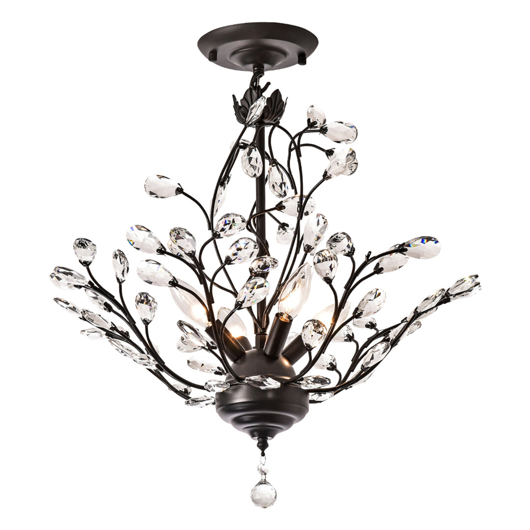 Maxax 4-Light Crystal Semi-Flush mount #MX19046FM