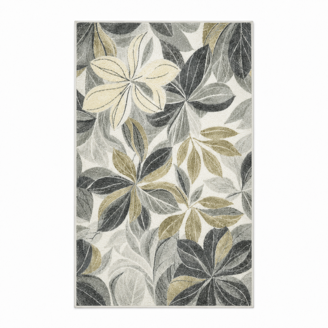 YUIlili Nature Flower Non-slip Machine Washable Area Rug For Living Room, Hallway Runner, Entryway Rug #AZJL110