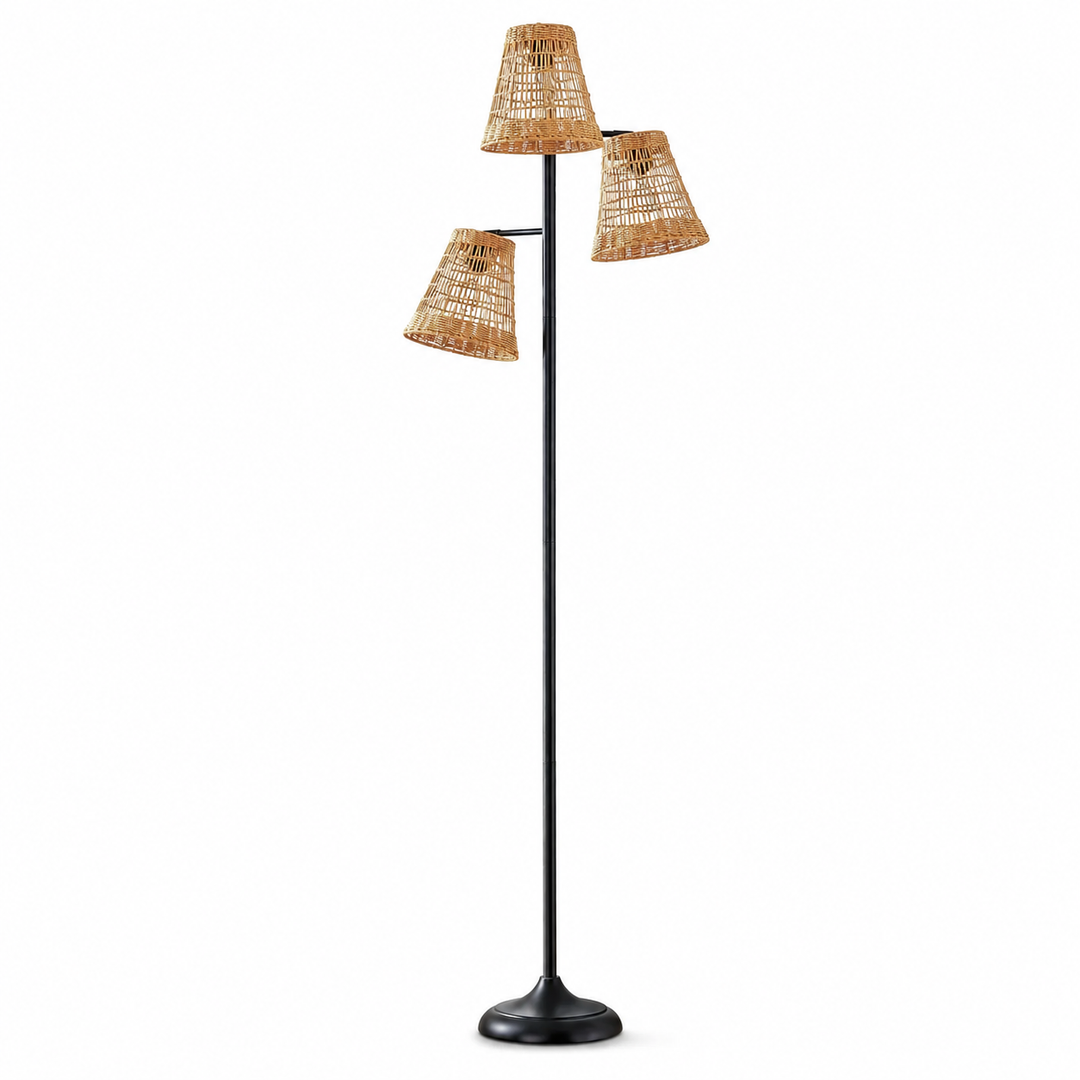 72.25'' Traditional Rattan Tree Floor Lamp #F237