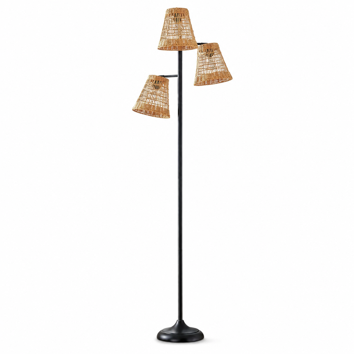 72.25'' Traditional Rattan Tree Floor Lamp #F237