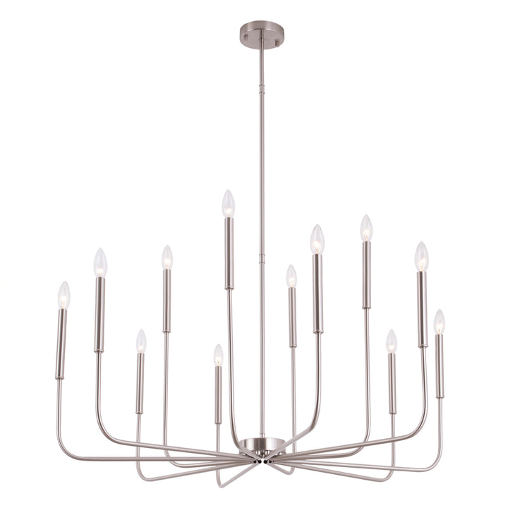 12 - Light Iron Dimmable Classic / Traditional Chandelier #19225