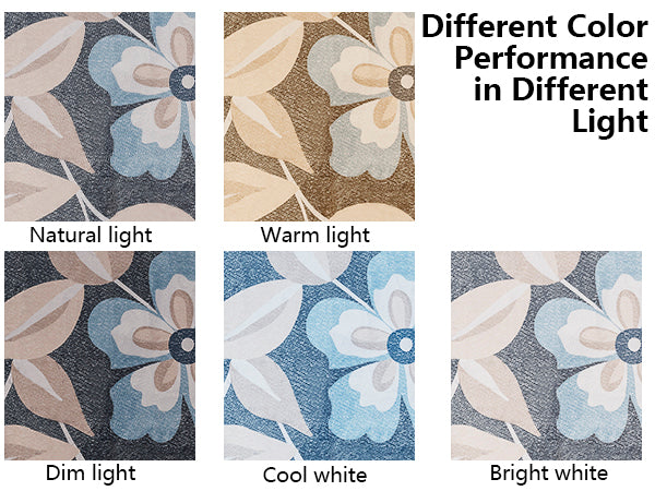YUIlili Boho Floral Area Rug Charcoal Blue Beige Soft Low-Pile Non-Slip Machine Washable Carpet for Living Room, Bedroom, Hallway Runner Indoor Rugs #AZJL15