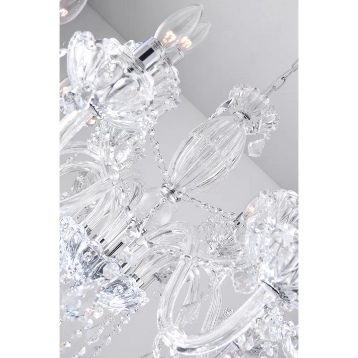 Atlanta Petersburg 12-Lights Candle Style Crystal Chandelier #MX17020-12-P