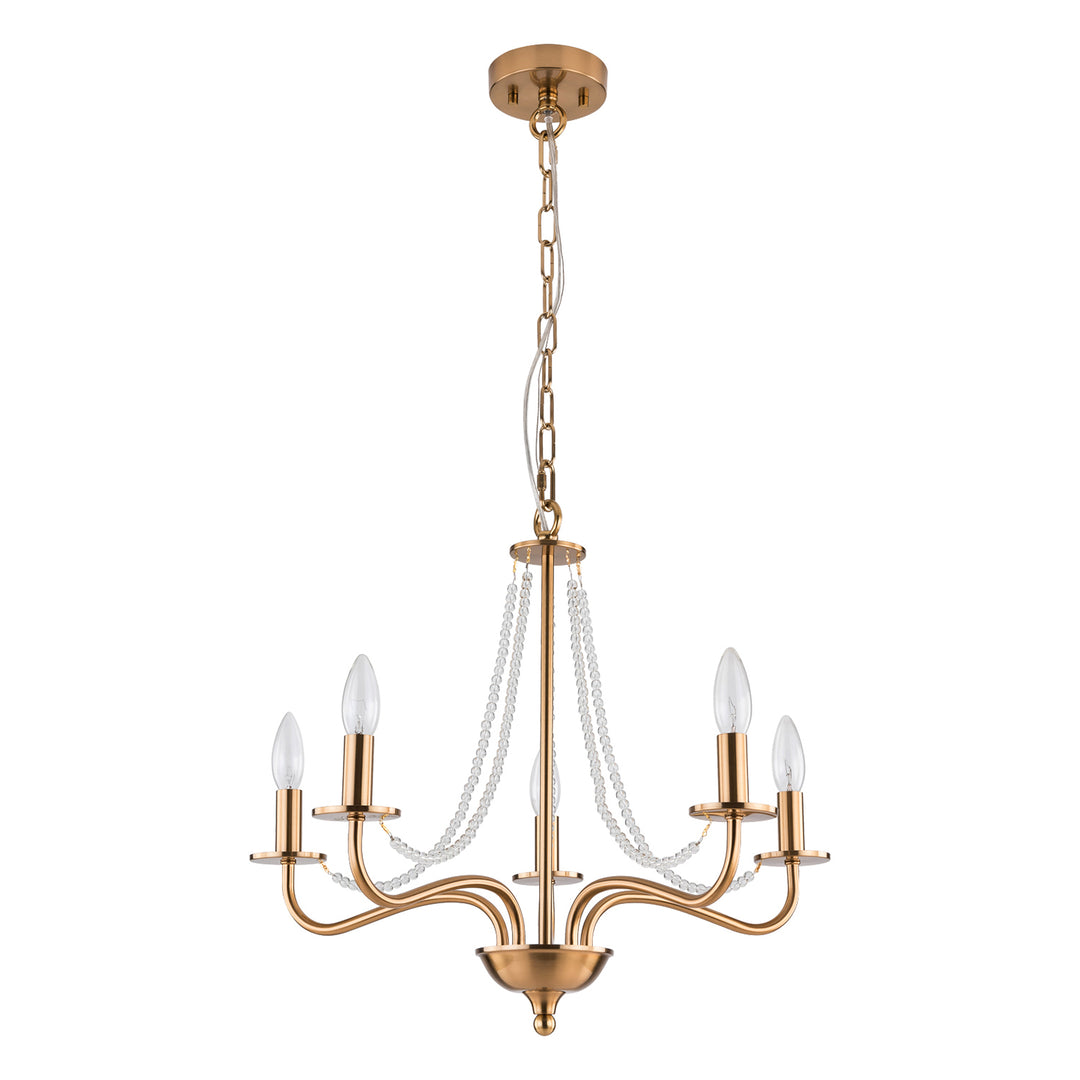 5 - Light Dimmable Classic / Traditional Chandelier #29003-5GD