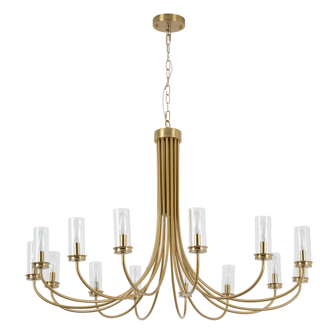 14 - Light Dimmable Classic / Traditional Chandelier #19224-14GD