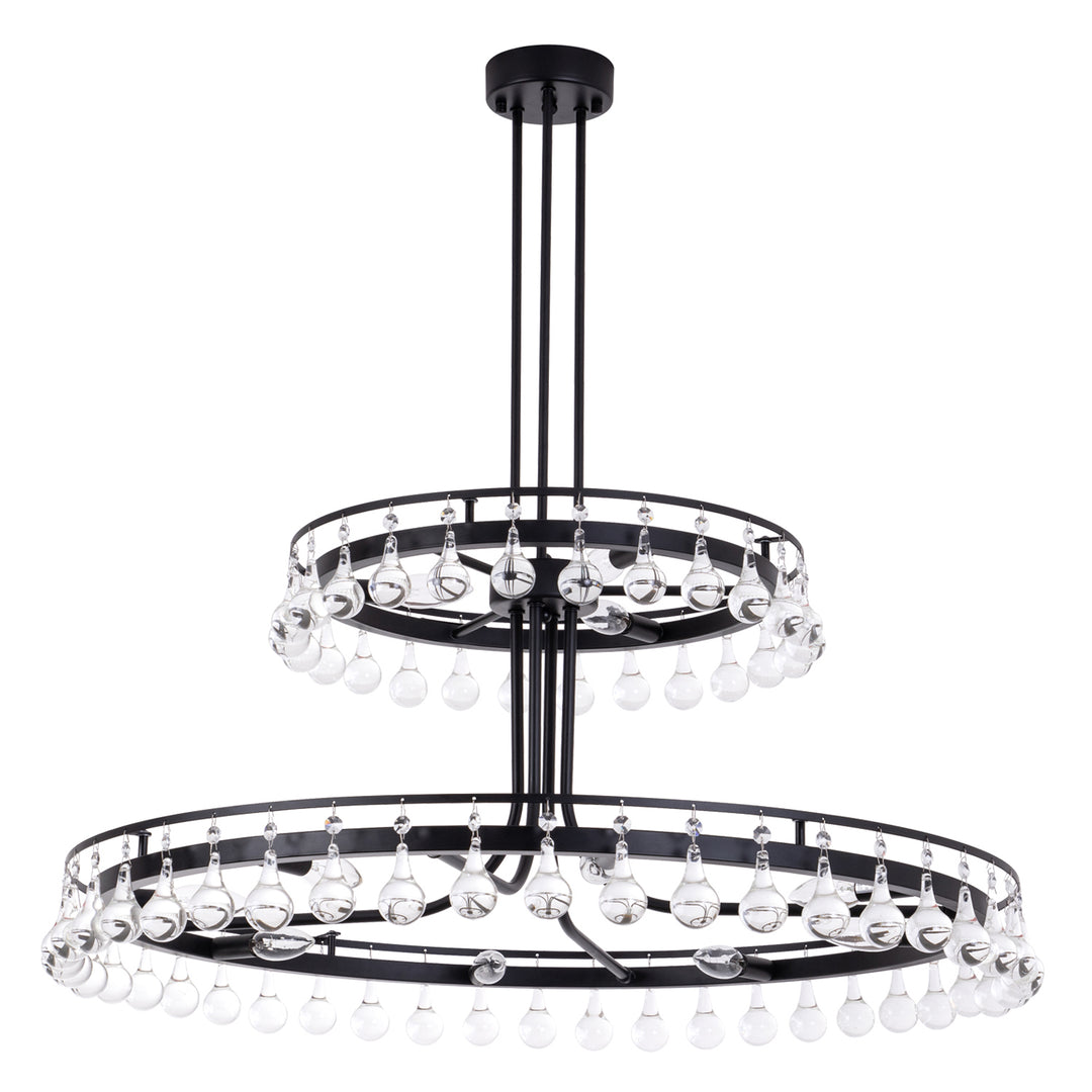 11 - Light Dimmable Chandelier #19220-11BK