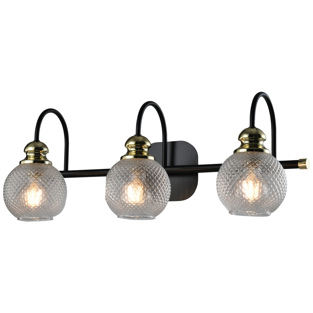 Maxax 3 - Light Dimmable Black Vanity Light #D159