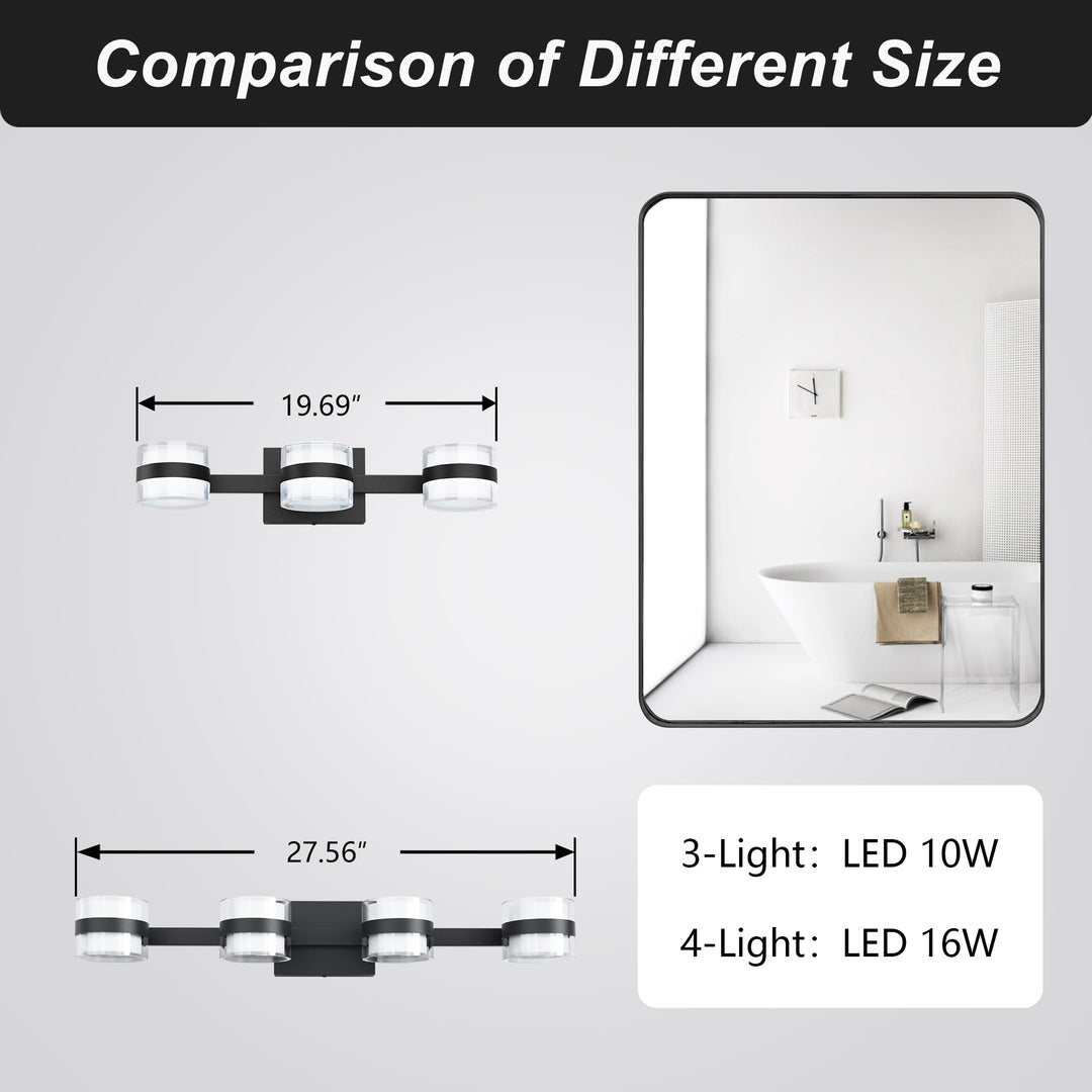 Lumin 3 - Light Dimmable LED Vanity Light #MX21046