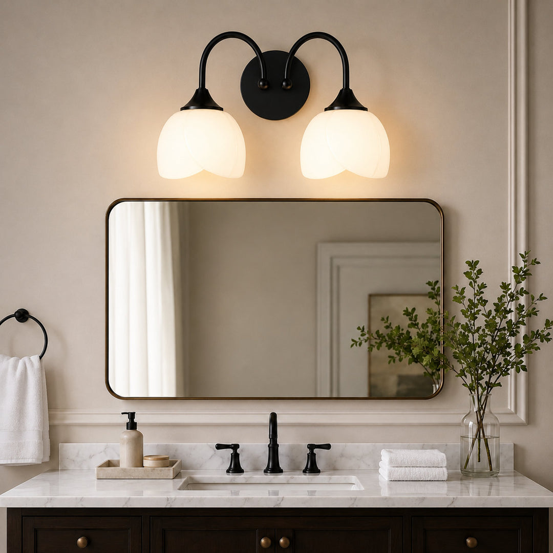 Illusion 23.6''W 3-Light Dimmable Vanity Light with Opal Glass #39014