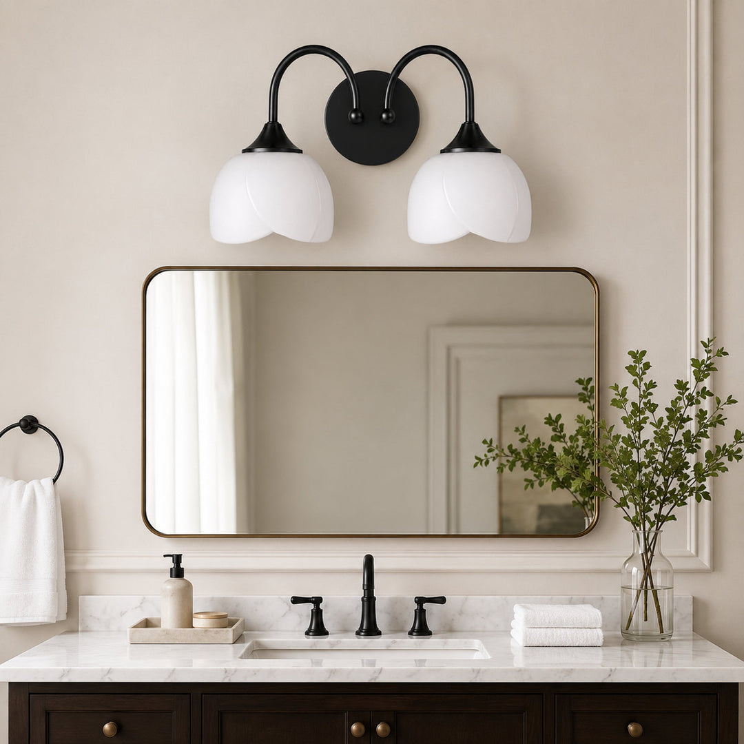 Illusion 23.6''W 3-Light Dimmable Vanity Light with Opal Glass #39014