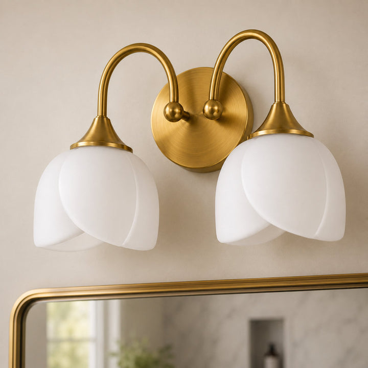 Illusion 23.6''W 3-Light Dimmable Vanity Light with Opal Glass #39014