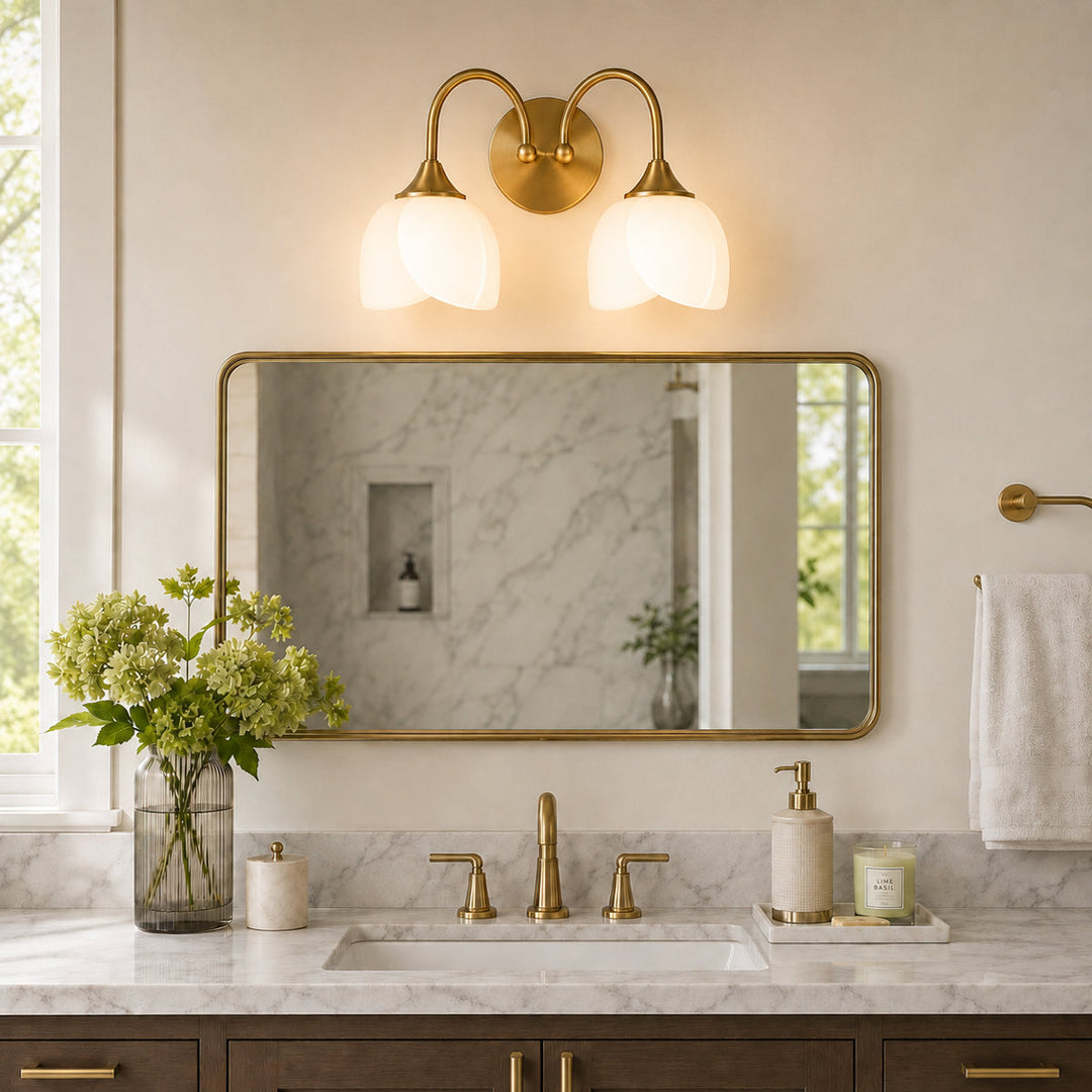 Illusion 23.6''W 3-Light Dimmable Vanity Light with Opal Glass #39014