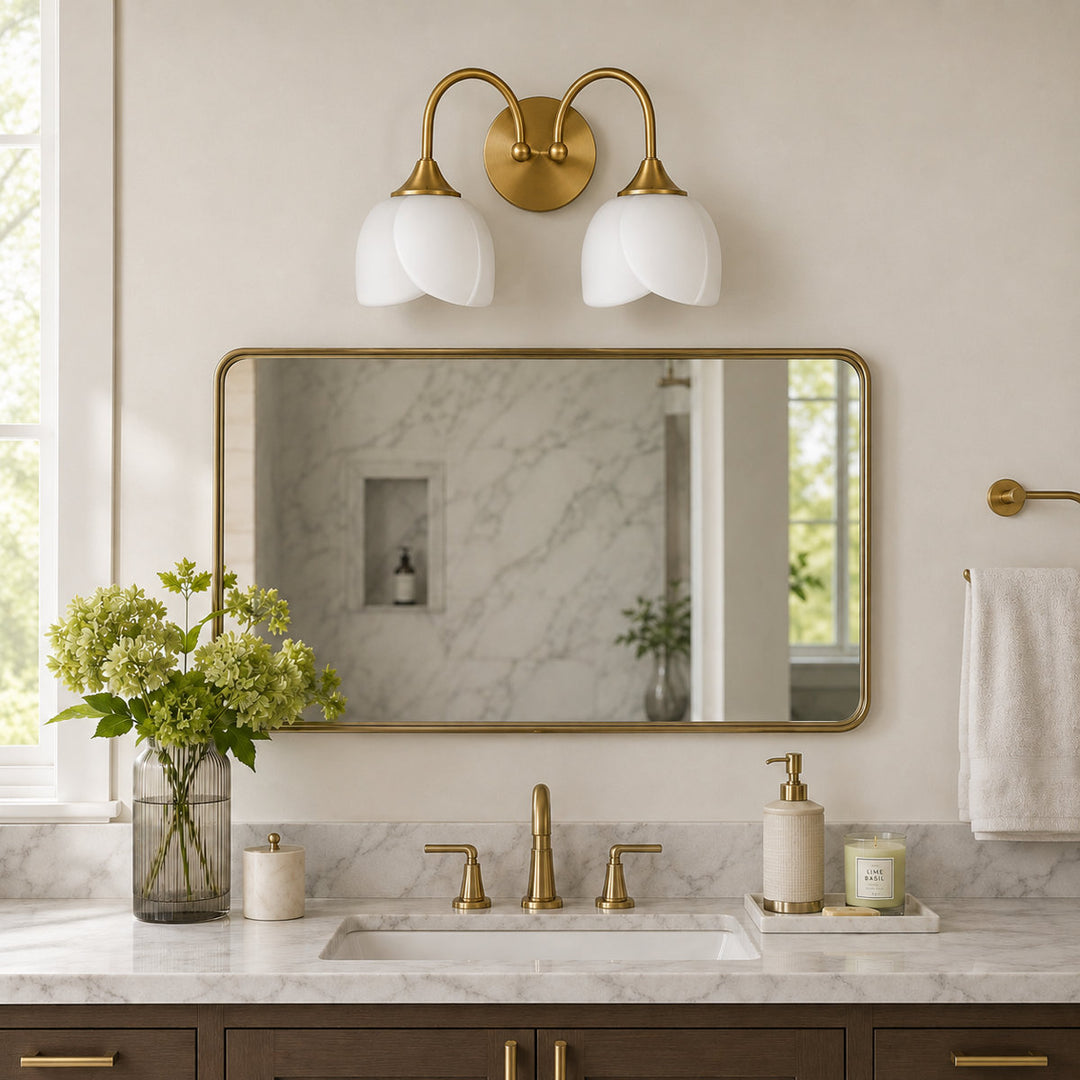 Illusion 23.6''W 3-Light Dimmable Vanity Light with Opal Glass #39014