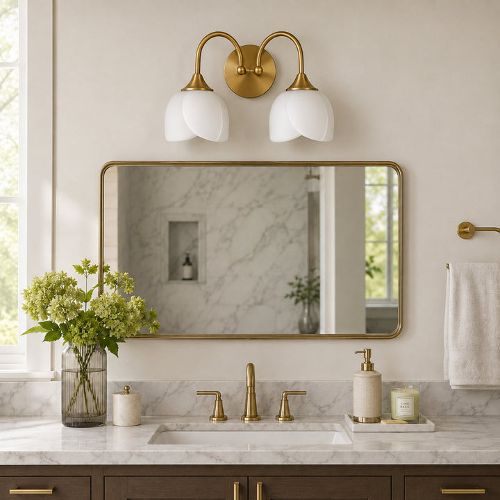 Illusion 23.6''W 3-Light Dimmable Vanity Light with Opal Glass #39014