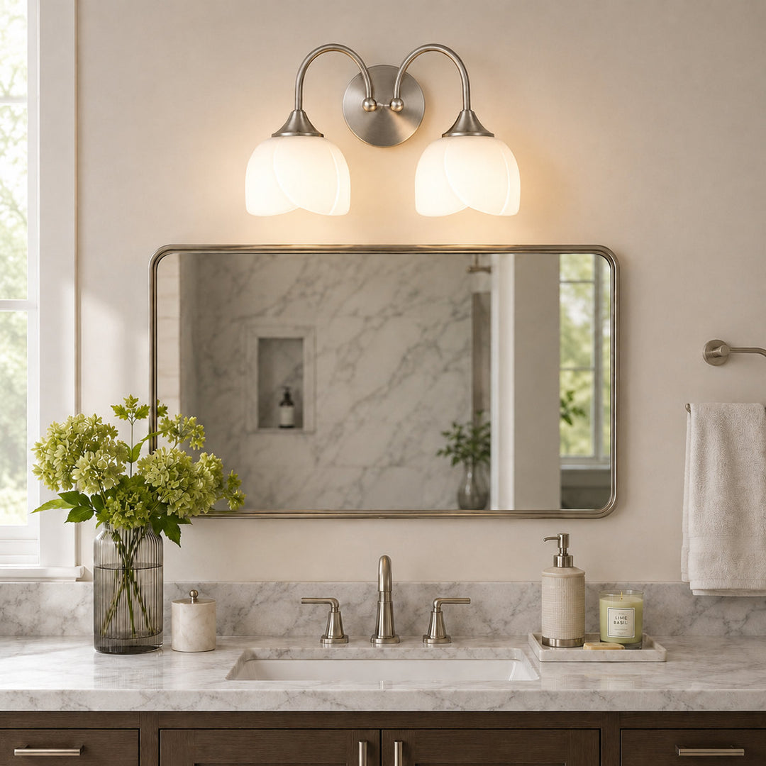 Illusion 23.6''W 3-Light Dimmable Vanity Light with Opal Glass #39014