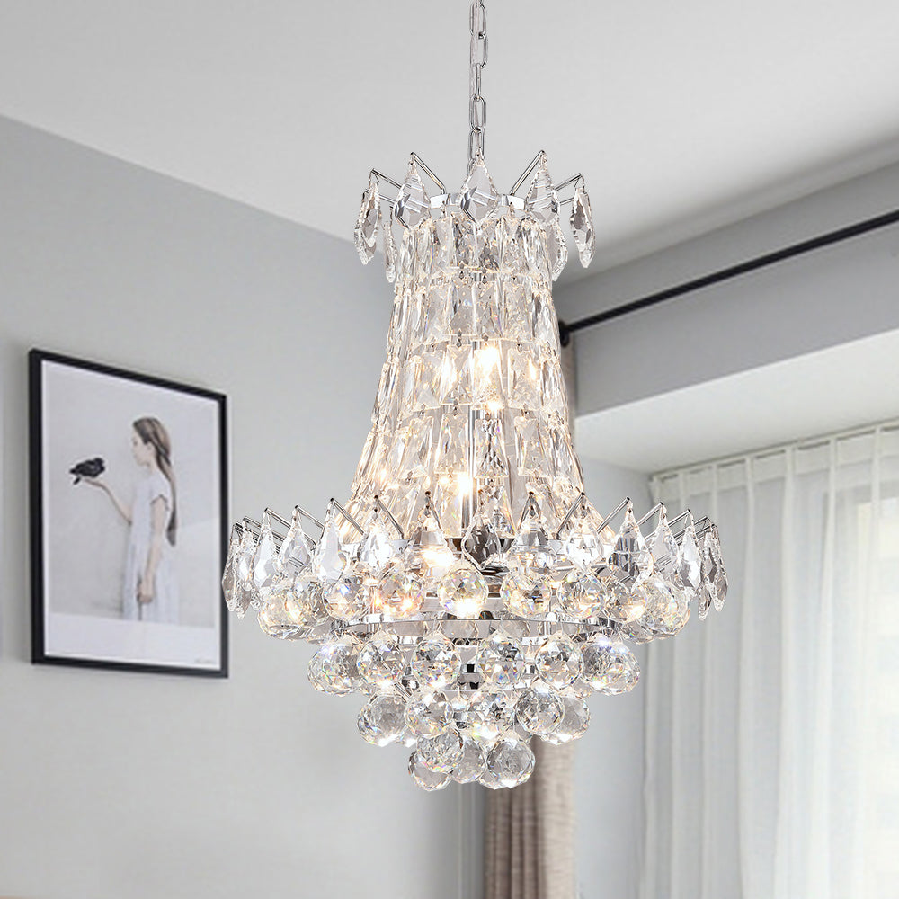 Maxax 6 - Light Unique / Statement Empire Crystal Chandelier #MX17022