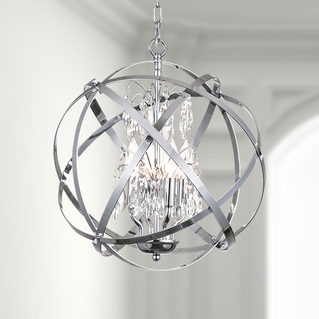 Maxax 4 - Light Dimmable Globe Chandelier #MX19026