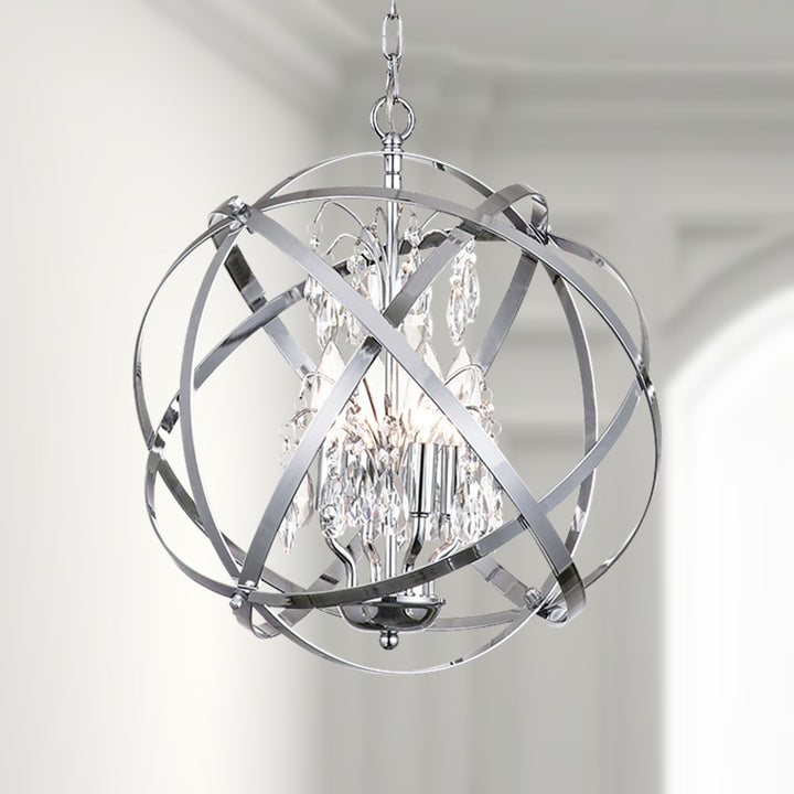 Maxax 4 - Light Dimmable Globe Chandelier #MX19026
