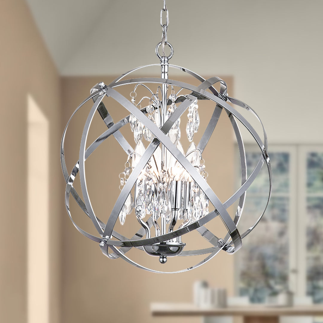 Maxax 4 - Light Dimmable Globe Chandelier #MX19026
