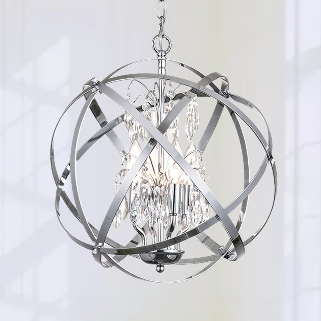 Maxax 4 - Light Dimmable Globe Chandelier #MX19026
