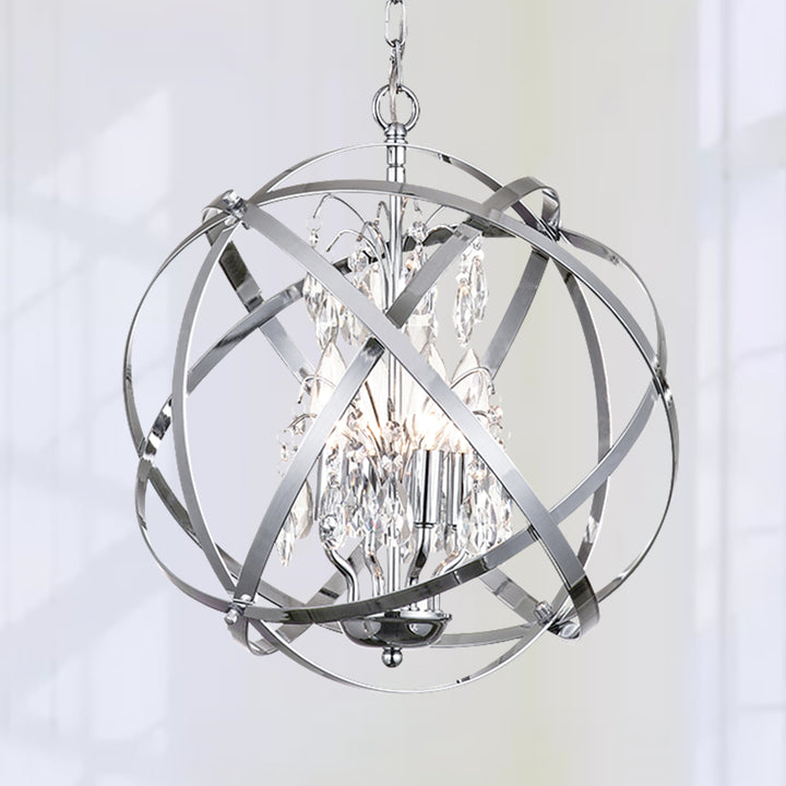 Maxax 4 - Light Dimmable Globe Chandelier #MX19026