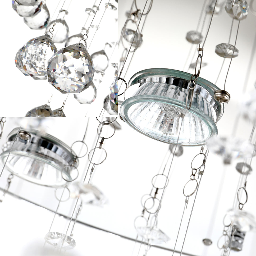 Maxax 5 - Light Tiered Crystal Ceiling Chandelier #MX19029